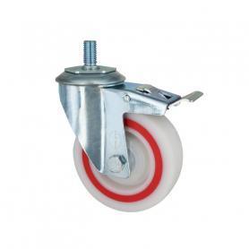 Колесо полипропиленовое с болтом и тормозом EM05 MBTM 100 F